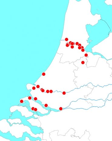 Glasaalmonitoring 2016 op 15 locaties in Zuid-Holland en 18 locaties in Noord-Holland