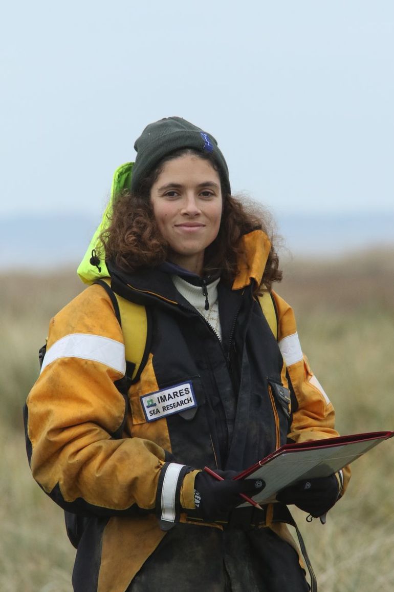 Clea van de Ven van Natuurmonumenten deelt haar ervaringen van de eerste dag op Griend