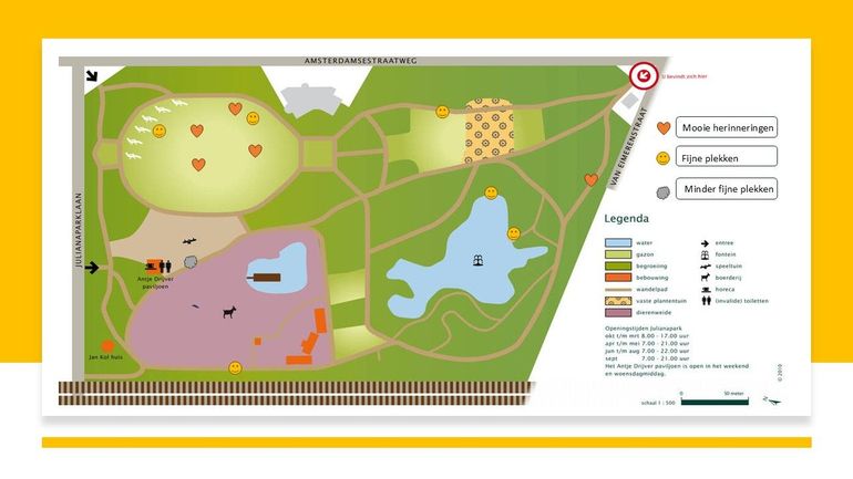 Mijn deep map van het Julianapark