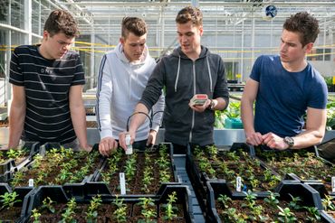 Studenten van de HAS Hogeschool doen onderzoek naar vitale bodems