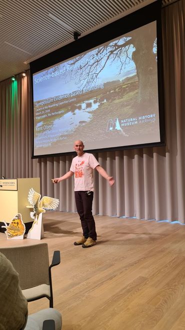Kent Olsen (Natural History Museum Aarhus) highlighted the role of rewilding as a 'living laboratory' in European projects