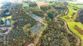 Veengebied vanuit de lucht