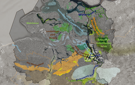 Provincie Noord-Brabant Kaart Geopark Schelde Delta