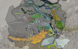 Kaart Geopark Schelde Delta