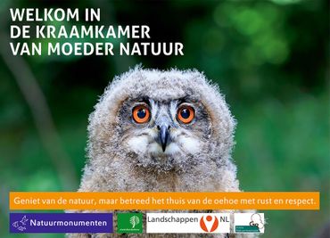 Campagnebeeld 'Welkom in de kraamkamer van Moeder Natuur'