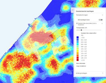 Den Haag op de kaart Stedelijk Hitte-eiland effect 