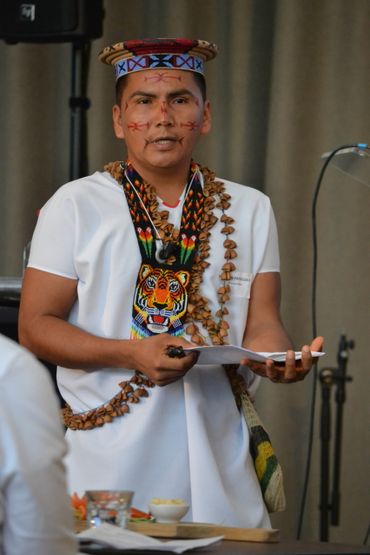 Hernán Payaguaje, an indigenous leader from the Amazon in Ecuador, tells his story