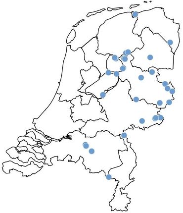 De waarnemingen van grote weerschijnvlinder in 2016, tot 10 juli