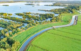 Landschap met Groenblauwe Dooradering