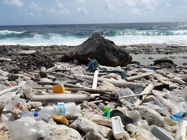 Plasticafval op Bonaire