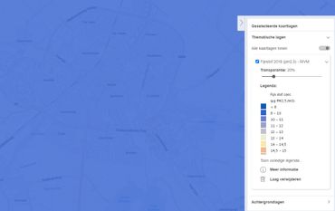 Sneek op kaart Fijnstof (PM 2,5) 2018