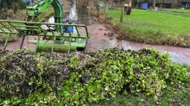 Het amfibievoertuig in actie