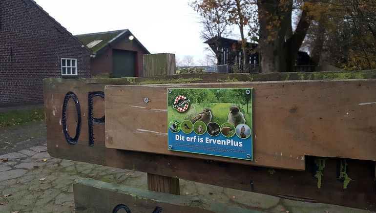 Deelnemende erven krijgen een ErvenPlus-bord