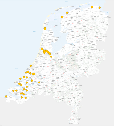 Meetlocaties kruisnetmonitoring 'Samen voor de Aal 2020'