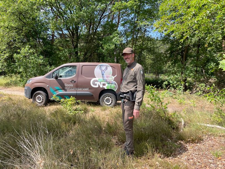 Boswachter John Didderen op de Laapersheide