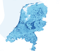 Totale waarde ecosysteemdiensten in Euro per hectare per jaar voor heel Nederland
