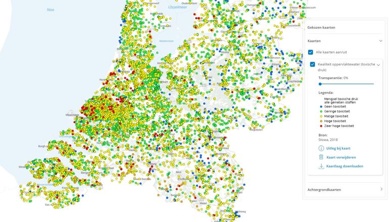 Kwaliteit oppervlaktewater (toxische druk) 