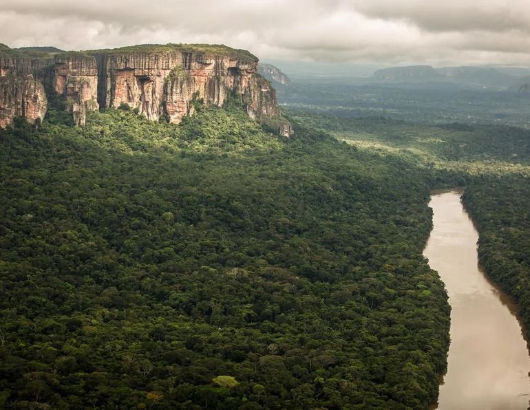 De Ajaju-rivier in Colombia