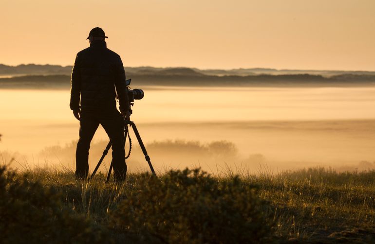 Ruben Smit in actie voor opnames voor zijn film WAD