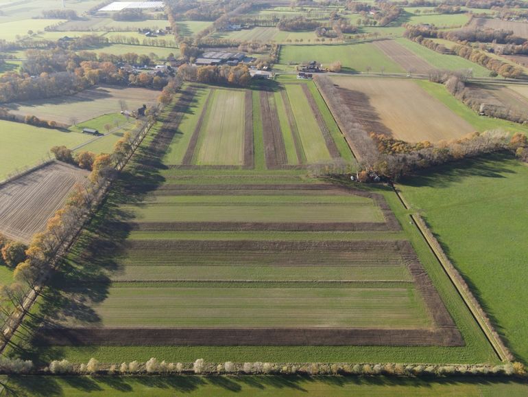 Luchtfoto najaar 2020: de verschillende indelingen zijn goed te zien