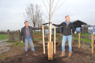 Buurtbewoners van Schelle-Oldeneel planten samen een buurtboom