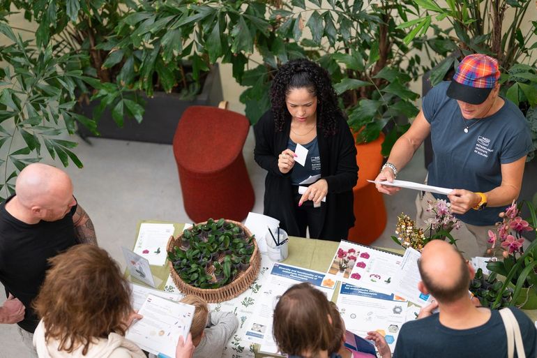 Bijna alle onderzoekers en medewerkers zijn aanwezig op de open dag