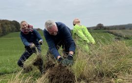 Thijmen van Heerde Hekken lostrekken uit de begroeiing