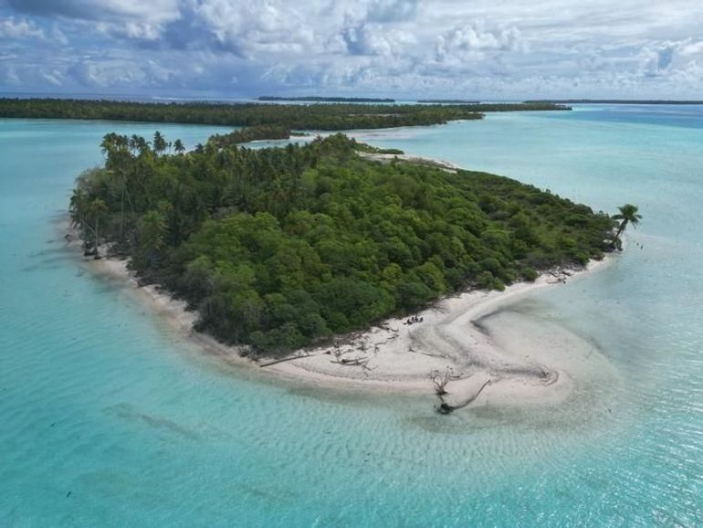 De Tetiara-atol in Frans Polynesi&euml;