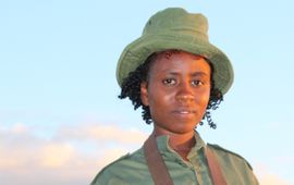 IFAW Eunice Mantei, ranger van IFAW's Team Lioness