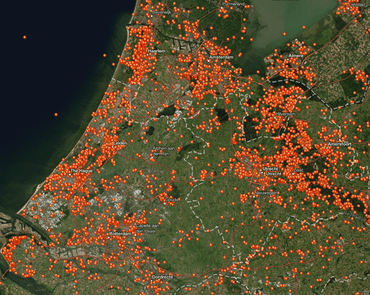 Tuintekenbeten in de Randstad in de periode 2012 tot en met 2022