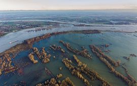 Jacob Kaptein / WWF-Netherlands Luchtfoto van de Millingerwaard, Nederland