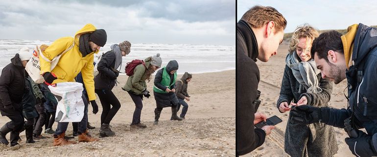 Handmatig het strand opruimen is 'groener' en het minst belastend voor het ecosysteem op het strand. Met een ploegje is het bovendien leuk en je ziet en leert veel