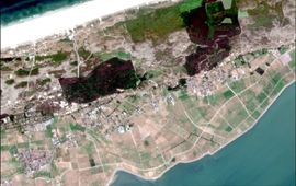 Groenmonitor.nl Satellietfoto van Terschelling op 15 juli 2018