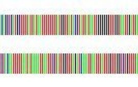 Een DNA barcode weergegeven als streepjescode