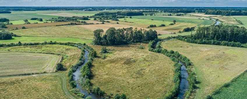 Meanderende beek, rivier