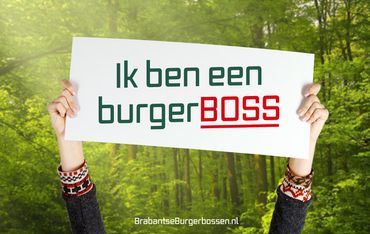 Het bord dat je kunt 'verdienen' als je doneert om BurgerBosser te worden
