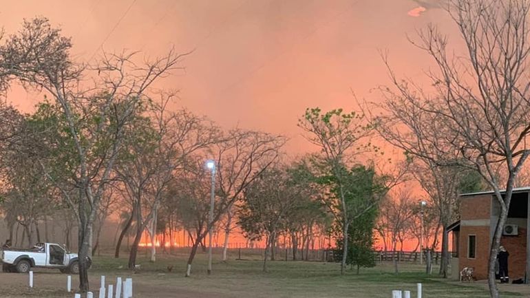 Fires close to a house