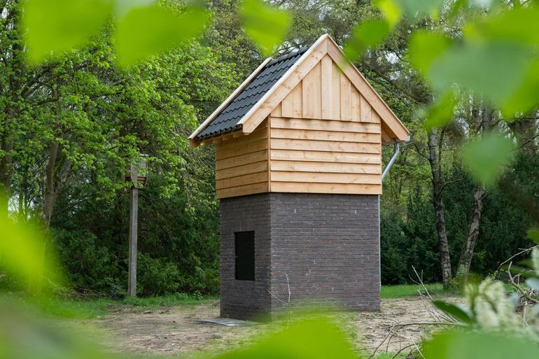 De vleermuistoren is de nieuwste aanwinst op Kamp van Zeist