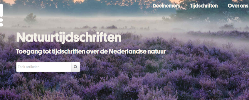 De site Natuurtijdschriften.nl biedt toegang tot ruim 80.000 natuurartikelen.