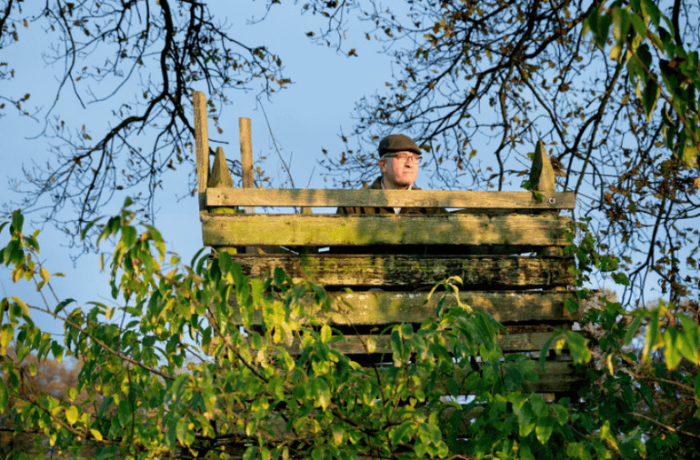 Jeroen in de hoogzit