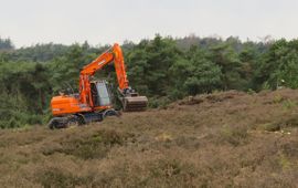 Graafmachine voor steilranden