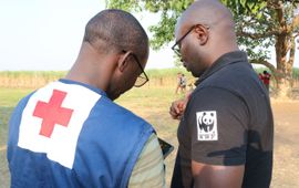 Red Cross Zambia, Joseph Salumata Red Cross and WWF working together on Nature-based Solutios in Zambia
