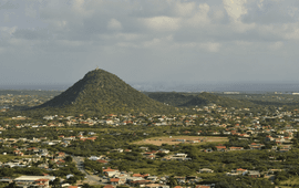 Aerial view of Aruba.