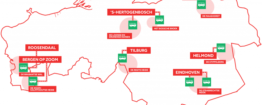 Locaties Groene Haltes op kaart