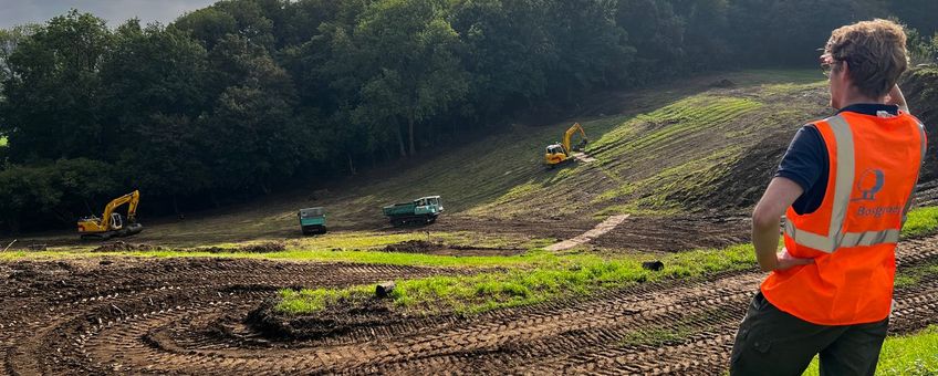 Een blik op de werkzaamheden bij de Berghof