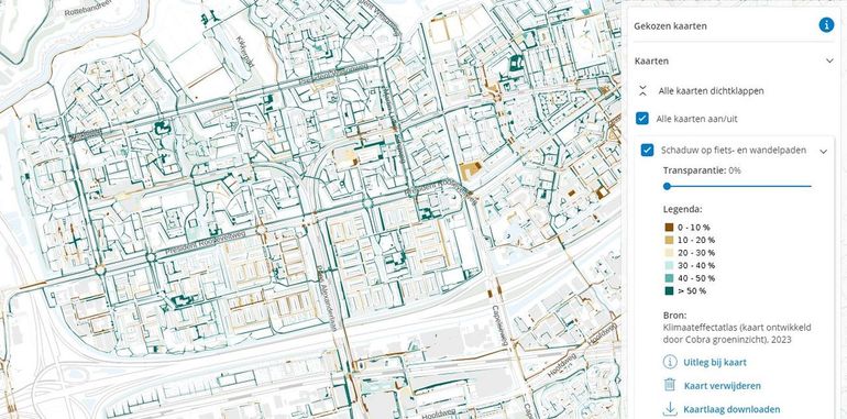 De noordzijde van de Rotterdamse wijk Ommoord heeft meer schaduw dan de zuidzijde. Rotterdam pakt naast deze wijk ook de Afrikaanderbuurt en het Noordereiland aan