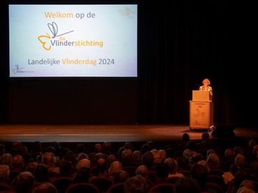 Titia Wolterbeek, directeur van De Vlinderstichting, opent de Landelijke Vlinderdag 2024