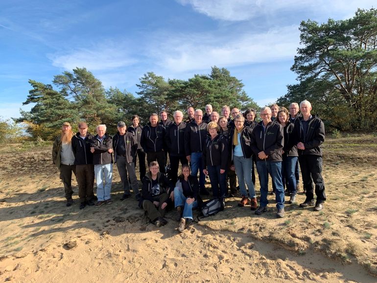 Enthousiaste vrijwilligers van de Stichting Wisent op de Veluwe