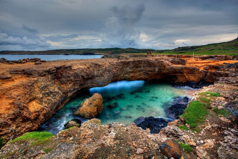 Natuurlijke brug op Aruba