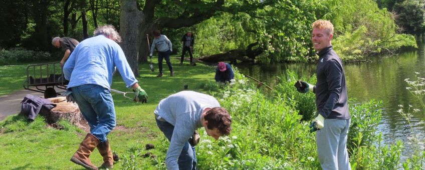 Plantenactie natuurvriendelijke oevers Vondelpark
